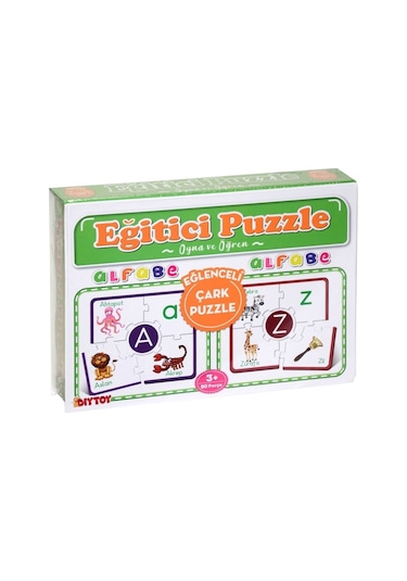 7197 Dıytoy Çark Puzzle   Alfabe