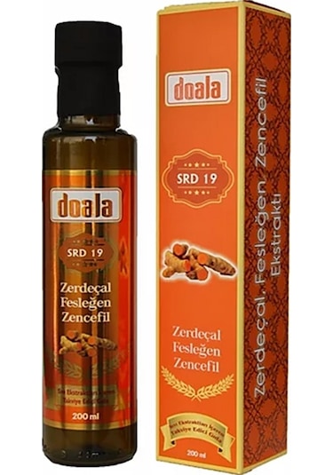 Doala Srd 19 Zerdeçal Fesleğen Zencefil Sıvı Ekstrakt Karışımı 200 ML