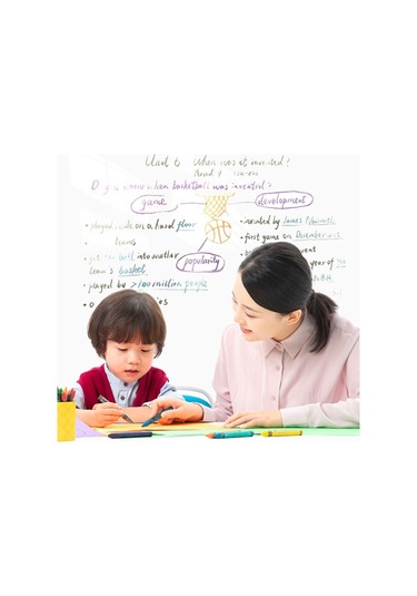 Büro Ev Ofis Toplantı Odası İçin 60x100cm Yapışır Silinir Kalemli Yazı Tahstası Stil Duvar Stickerı Diğer