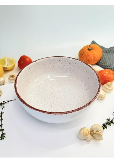 Milla Sweethome Seramik Servis Salata Kasesi 2'li Set 214704378 Beyaz