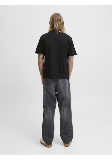 Erkek Gögüs Logo Baskili Tisört - Hayato - 12278508 Black