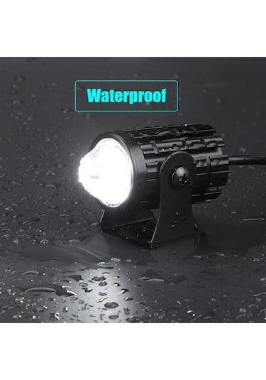 Beyaz / Sarı Renkli Universal Motosiklet Sis Farı Mini Spot Lens Led Far Uyumlu 1 Adet