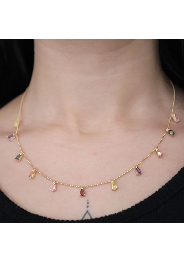 925 Ayar Gold Shakıra Gümüş Kolye