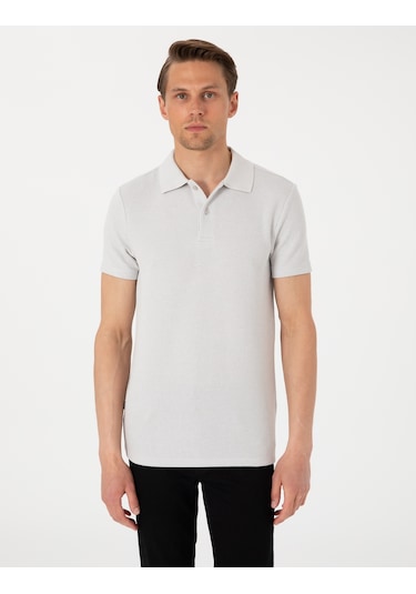 Pierre Cardin Erkek Gri Tişört 50310171-vr024 Gri