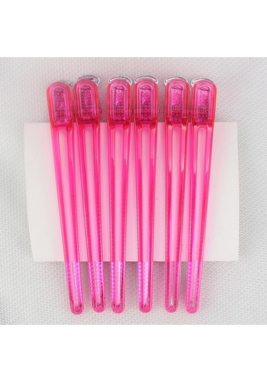 Suntek 10 Adet Kuaför Salonu Kesit Klipleri Kelepçeleri Pembe Pembe