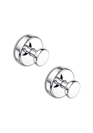 Singree Banyo İçin 304 Çelik Süspansiyon Çanta Demiri, Delme Yok 6.8kg Yük Kapasitesi, 2 Adet Paket Gümüş