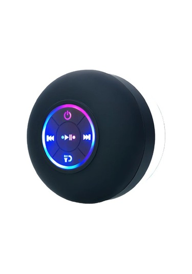 Zyzqstore Taşınabilir Kablosuz Bluetooth Hoparlör, Led Ipx4 Su Geçirmez, Gri Renkli, Küçük Boyutlu, Müzik Sevenler İçin
