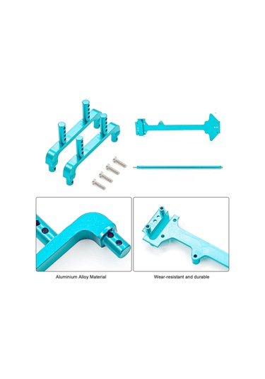 Suofeng Wltoys 1/18 A959/a949/a969/a979/k929 İçin Alüminyum Kasa Direği + Orta Vites Mil + Üst Panel Kırmızı Upgrade Seti Bjm092