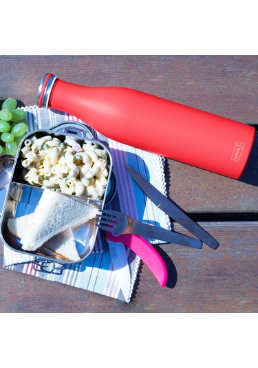 Lurch 750 Ml Paslanmaz Çelik Termos - Çift Cidarlı, Sızdırmaz Mercan Pembe