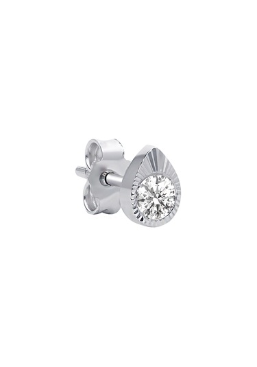 Pırlanta Taşlı Sayra Damla Erkek Küpesi 0802e0039