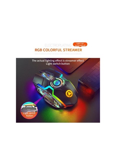 Jms A5 Kablosuz RGB 7 Tuşlu 1600 Dpı Oyun Mouse