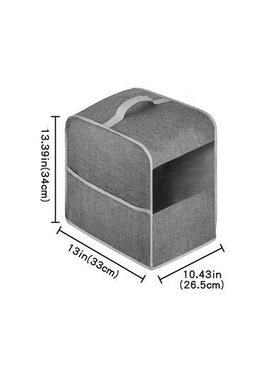 Suntek Kahve Makinesi Toz Kapağı Polyester Yıkanabilir Gri