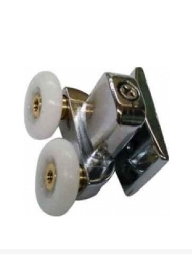 Kabinet Duşakabin Çift Delikli Teker 1 Adet Krom