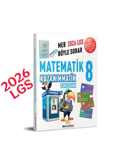 Sinan Kuzucu 2026 Lgs 8. Sınıf Matematik Kazanımmatik Soru Bankası Sinan Kuzucu Yayınları