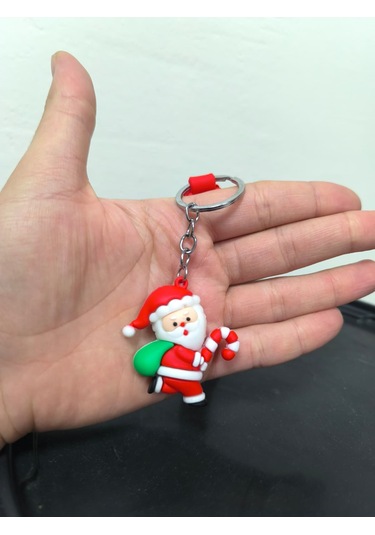 Yılbaşı Temalı Anahtarlık Yeni Yıla Özel Sevimli Ve Anlamlı Hediye Kırmızı