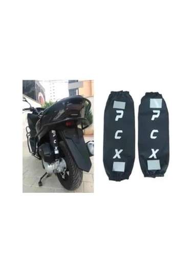 Honda Pcx Uyumlu Beyaz Amortisör Kılıfı Reflektörlü Tasarım