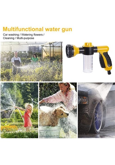 Symbee Yüksek Basınçlı Köpük Püskürtücü İle 3.5oz Sabun Dispanseri - Bahçe, Çim, Araba Yıkama Ve Ev Temizliği İçin Pratik Nozul