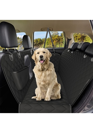 Evcil Hayvan İçin Oto Koltuk Koruma Mat Köpek Halısı Siyah