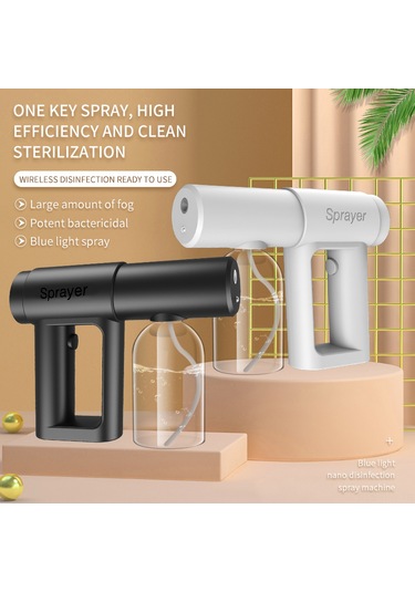 Tenfowee Siyah Kablosuz Usb Şarjlı Nano Buhar Atomizörü - Ev, Ofis, Bahçe İçin Hızlı Ve Düzenli Buhar Dağıtımı