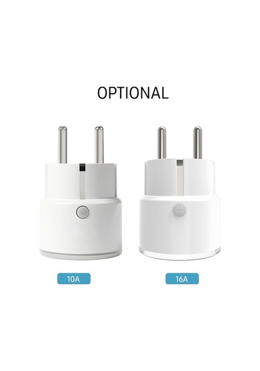 Ulzyvf Akıllı Wi-fi Fişi, Uzaktan Kumanda, Ses Kontrol, Zamanlayıcı, 10a 2000w Beyaz Duvara Monte Priz
