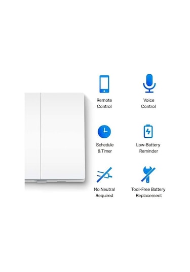 Tapo S220 Akıllı Işık Anahtarı, 2-Düğme 1-Yol