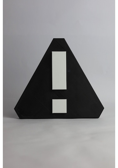 Dikkat Dekoratif - 3 Boyutlu Tabela 17cm