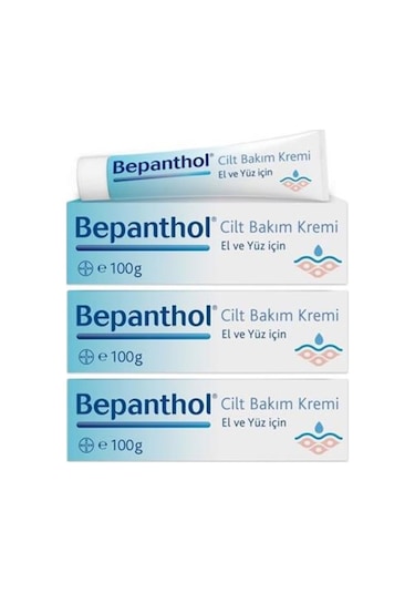 Bepanthol El ve Yüz için Cilt Bakım Kremi 3 x 100 G