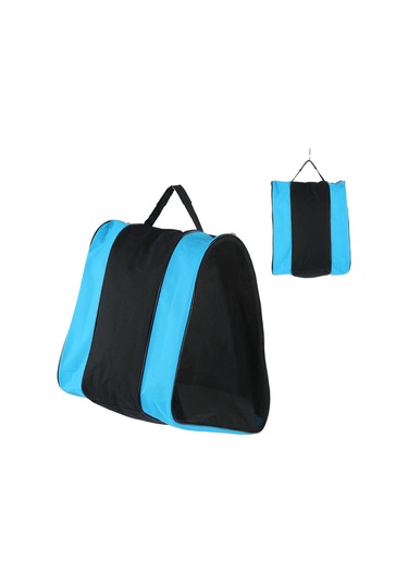 Aubyhe Üç Bölmeli Oxford Kumaş Paten Çantası - Spor Ekipmanı Ve Giyim İçin Geniş Kapasite, Havalandırıcı Ağı Bölmeler, Ayarlanabilir Askı Mavi