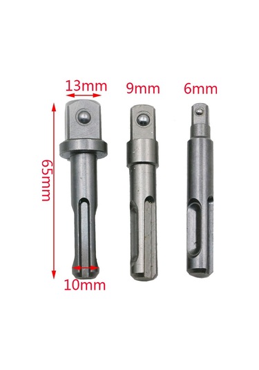 Tangshopping Adet/takım Sds Boru Anahtarı Matkap Somun Somun Sürücü Adaptörü 3/8 1/4 1/2 ''shank Darbeli Matkap Çekiç Adaptörü Ools