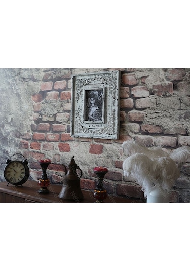 Neiwel Vintage Dorra Resim Ve Ayna Çerçevesi Beyaz