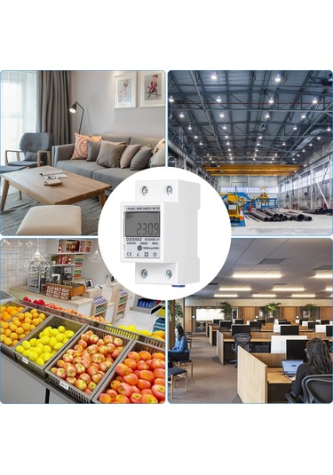 Reedark Dds662 Tek Fazlı Elektronik Enerji Sayacı - 230v Ac, 5-80a, Plastik Gövde