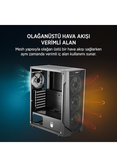 James Donkey Helix H800 R5-5500 16 GB 1 TB SSD 8 GB RX7600 Free Dos Masaüstü Oyuncu Bilgisayarı