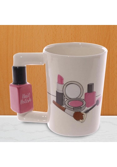 Oje Saplı Bardak-1 X Yaratıcı Seramik Kupa-gösterildiği Gibi