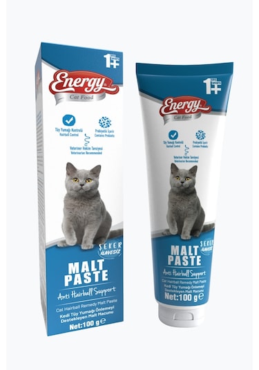 Energy Yetişkin Kedi Malt Paste - 100 G