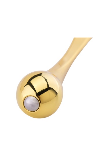 Gajeena Çift Başlı Göz Kremi Masaj Çubuğu - Krem Kaşığı Ve Masaj Topu İle Anti-aging Etkili