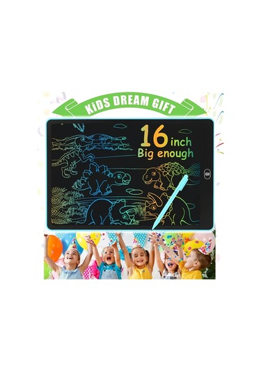 Userfriendly11 Kızlar Ve Erkekler İçin 16 İnç Lcd Yazı Tahtası Pembe Stilus Kalem Çizim Pad Eğitici Hediye