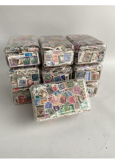 Damgalı Dünya Pulu Lotu 490-550 Gram - Yabancı Posta Pulu