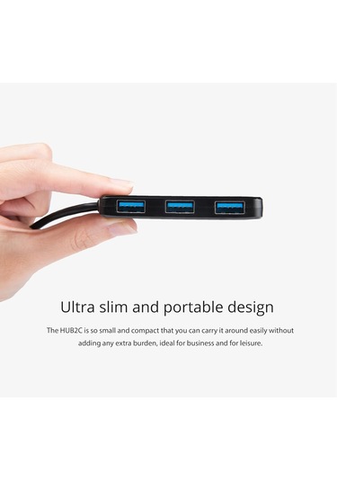 Transcend Ts-hub2c 4-port Usb 3.1 Gen 1 Type-c Hub, 5gbps Hız, Ma