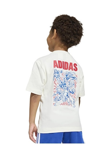 Adidas Lk Marvel Av T Çocuk Günlük Tişört Jz3572 Beyaz