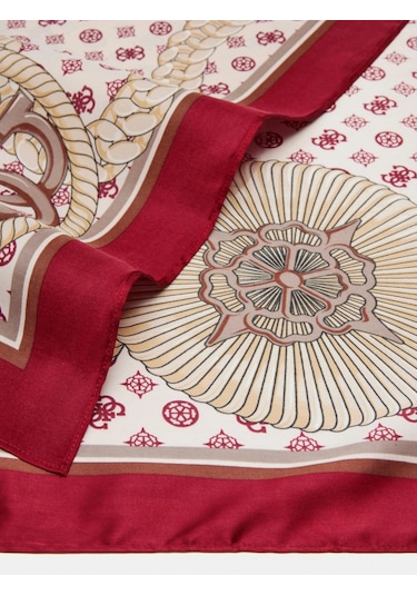 Guess Printed Kadın Kırmızı Eşarp Aw5416sıl90-red Kırmızı