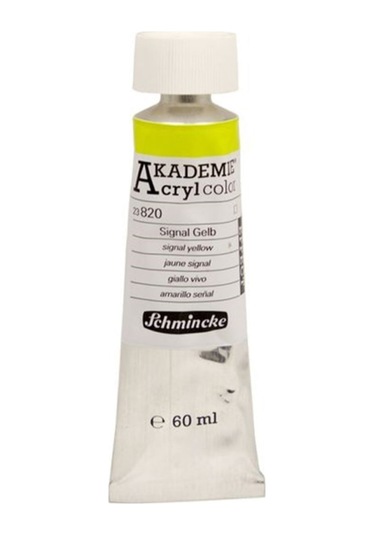 Akademie Akrilik Boya 60ml - 820 Signal Yellow Çok Renkli