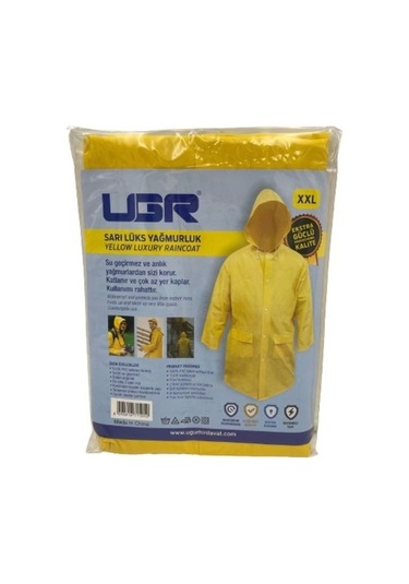 Ugr Yağmurluk Pardösü (%100 Pvc) Xxl Sarı