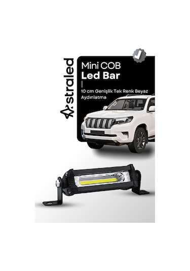 9w 7.5 Cm Cob Led Off Roan Led Bar Atv Kamyon Tır Traktör İş Makinesi