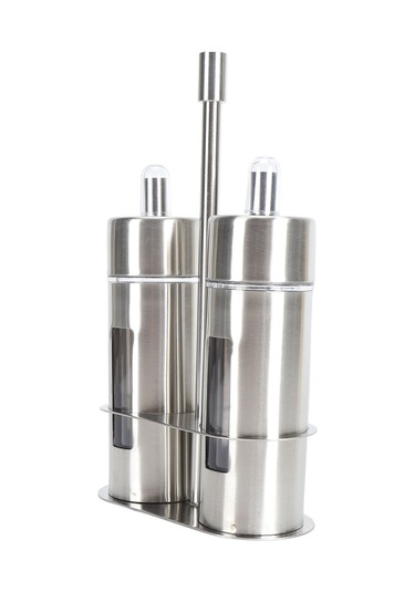 Ximistore9 304 Paslanmaz Çelik 80ml Çiftlü Yağ-sos Dispenseri Seti - Pencereli, Damlacık Önleyici, Masaüstü Zarfı Diğer