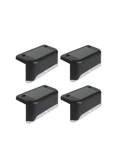 Gajeena 4'lü Güneş Enerjili Basamak Lambası, Otomatik Işık Kontrolü, Ip65 Su Geçirmez, 8-10 Saat Aydınlatma, Islak Işık, Bahçe Duvar Cephesi Jardin