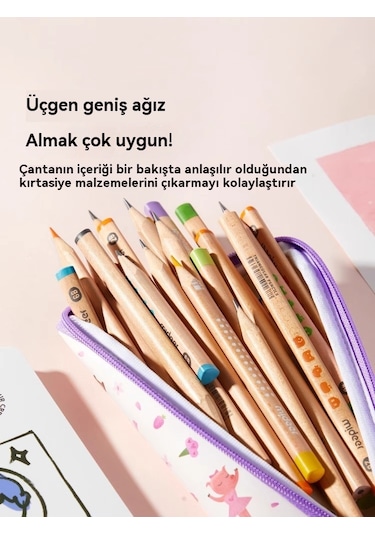 Tuomeng Kalem Kutusu, Öğrenci Kalem Kutusu, Tasarım, Güzel Görünümlü Kalem Kutusu, İlginç Şekilli Kalem Kutusu, Mor Md1349 Mor