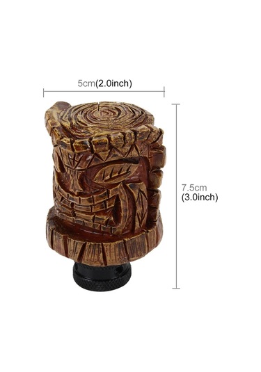 Sones Evrensel Ahşap Avatar Şekli Araba Vites Kolu Reçine Modifiye Vites Topuzları