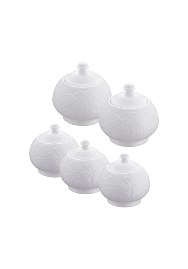 Emsan Grape 5'li Baharat Takımı Beyaz