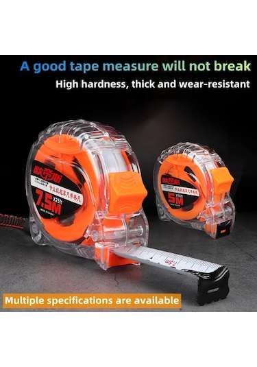 7.5 M X 25mm-3 5 7.5 10 M Taşınabilir Mezura Anti Düşme Aşınmaya Dayanıklı Mezura Su Geçirmez Mezura Metre Cetvel Çelik Mezura
