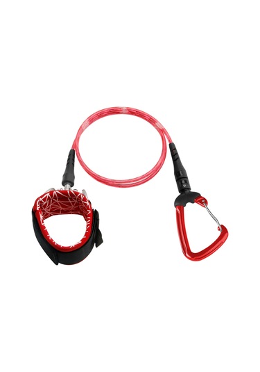 Youmex Kırmızı Su Altı Güvenlik İpi - Serbest Dalış İçin Bileklikli Ve Kilitli, Tükenmez Tpu Malzeme İle Riski Azaltan Araç Kırmızı